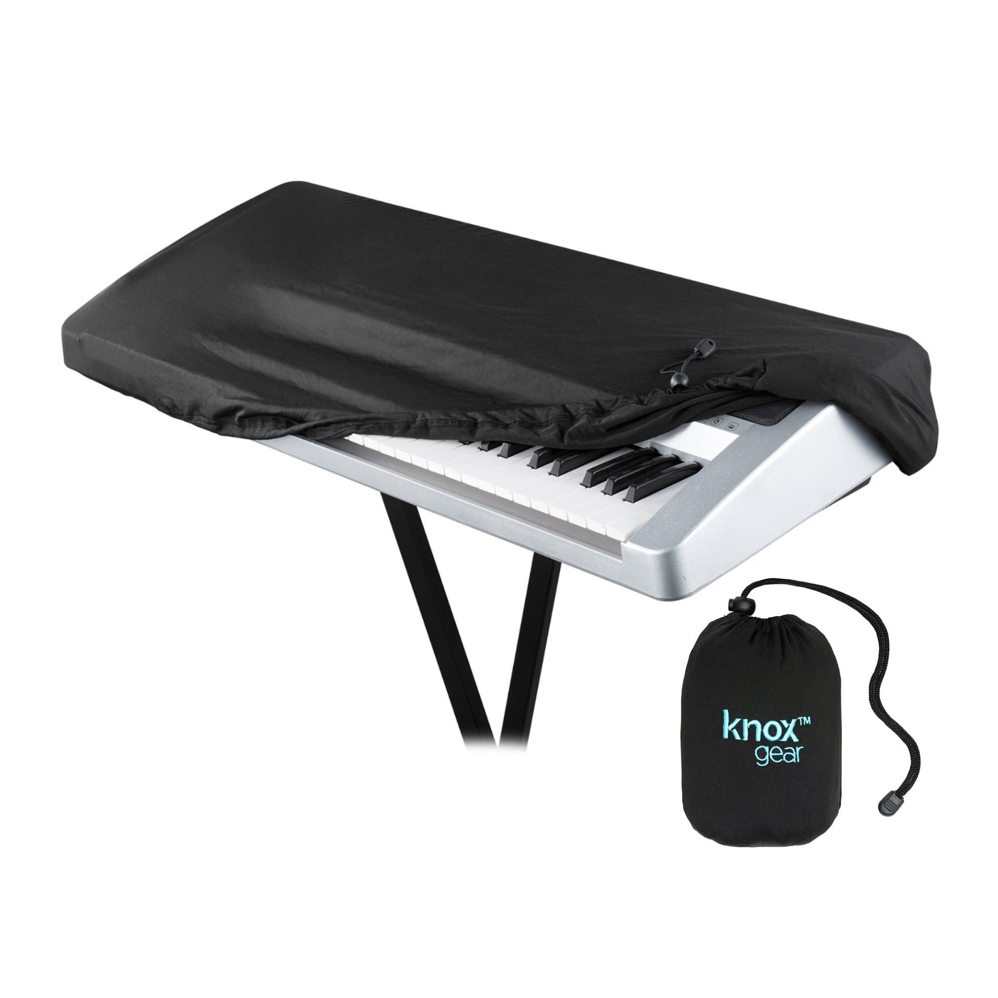 Knox Gear 88-Key Keyboard Stretchy Spandex Dust Cover (Black)