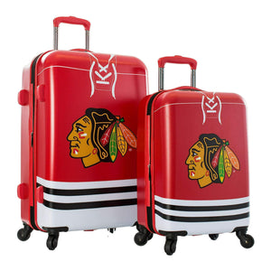 Heys America 21-Inch and 26-Inch NHL Chicago Blackhawks Luggages 2-Pack