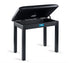 Knox Gear Furniture Style Flip-Top Piano Bench (Black)