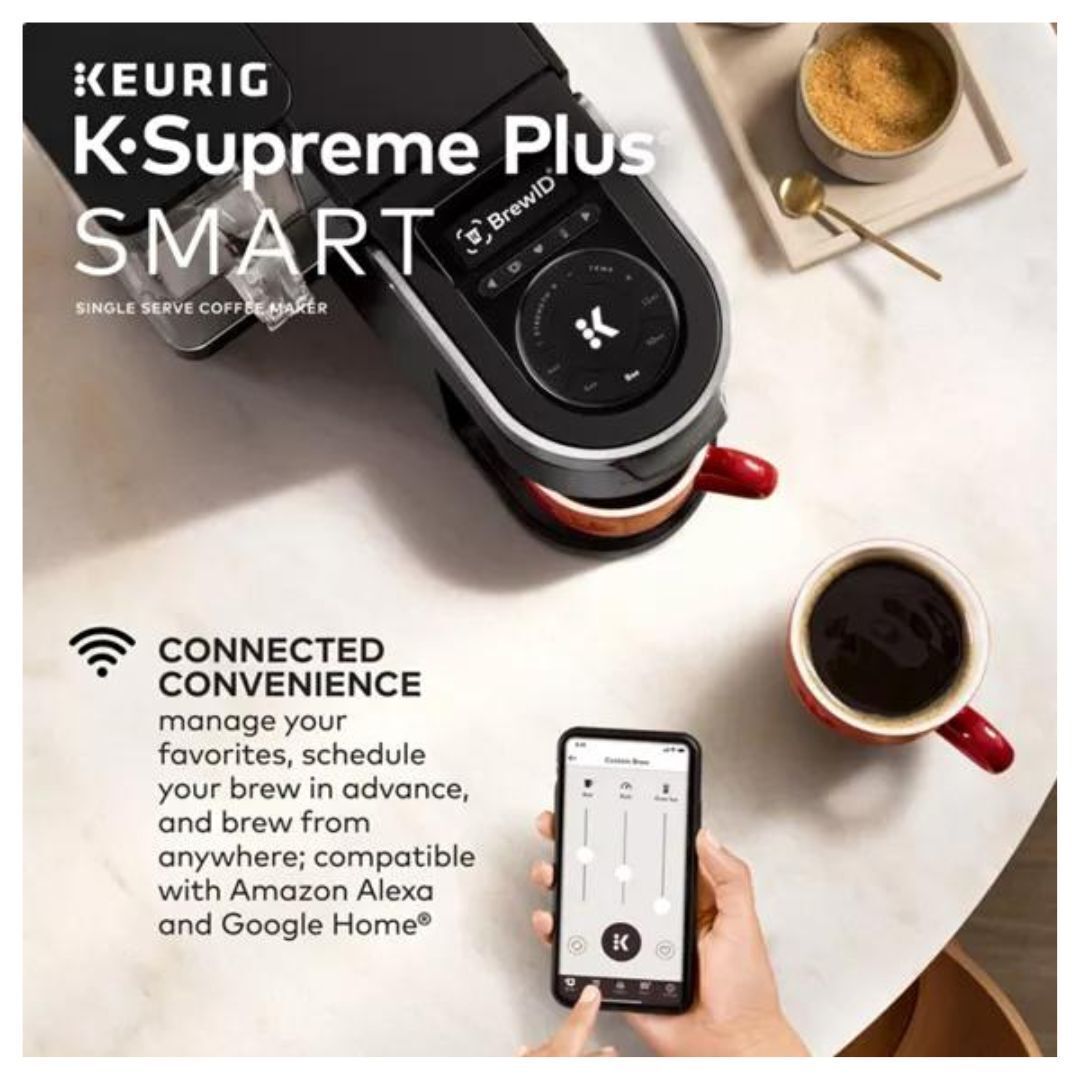 Keurig K-Supreme Plus SMART Coffee Maker, Single Serve K-Cup Pod Coffee Brewer, BREWID and MultiStream Technology, 78 Oz