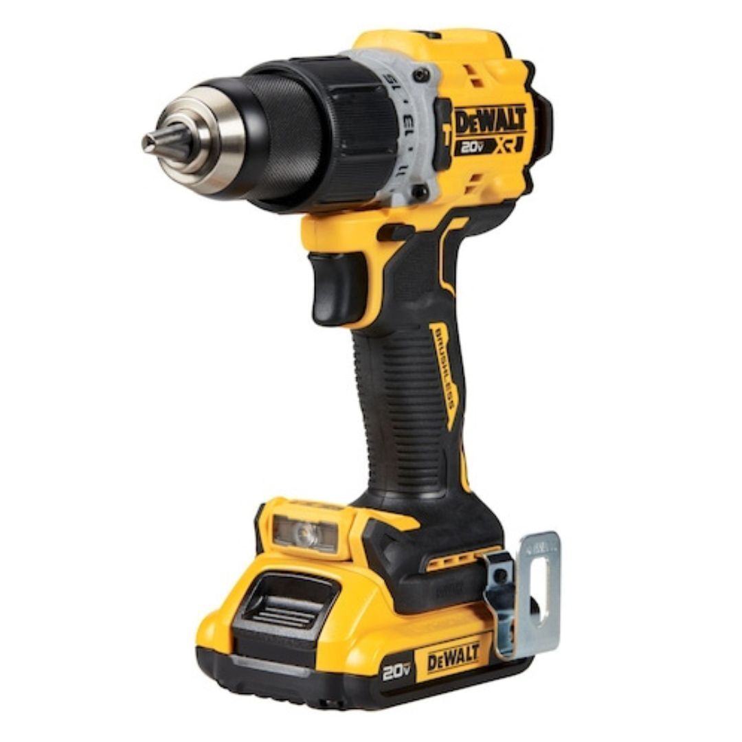 DEWALT 20V MAX* XR Brushless Cordless 1/2 in. Hammer Drill/Driver Kit (DCD805D2), Yellow