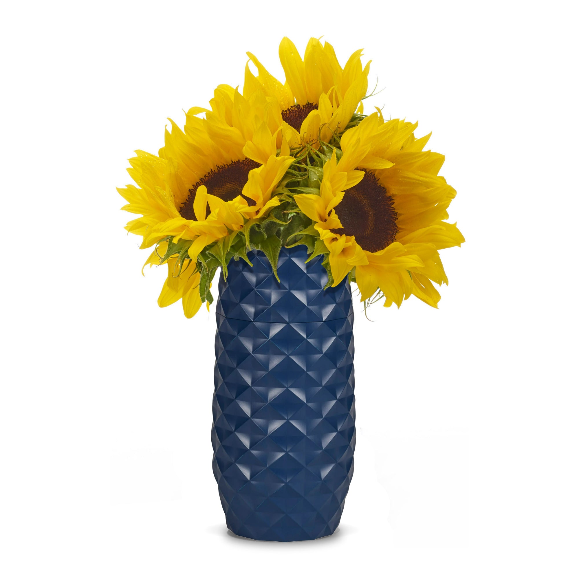 Amaranth 10-Inch Floral Care Impact Resistant Smarter Vase (Blue)