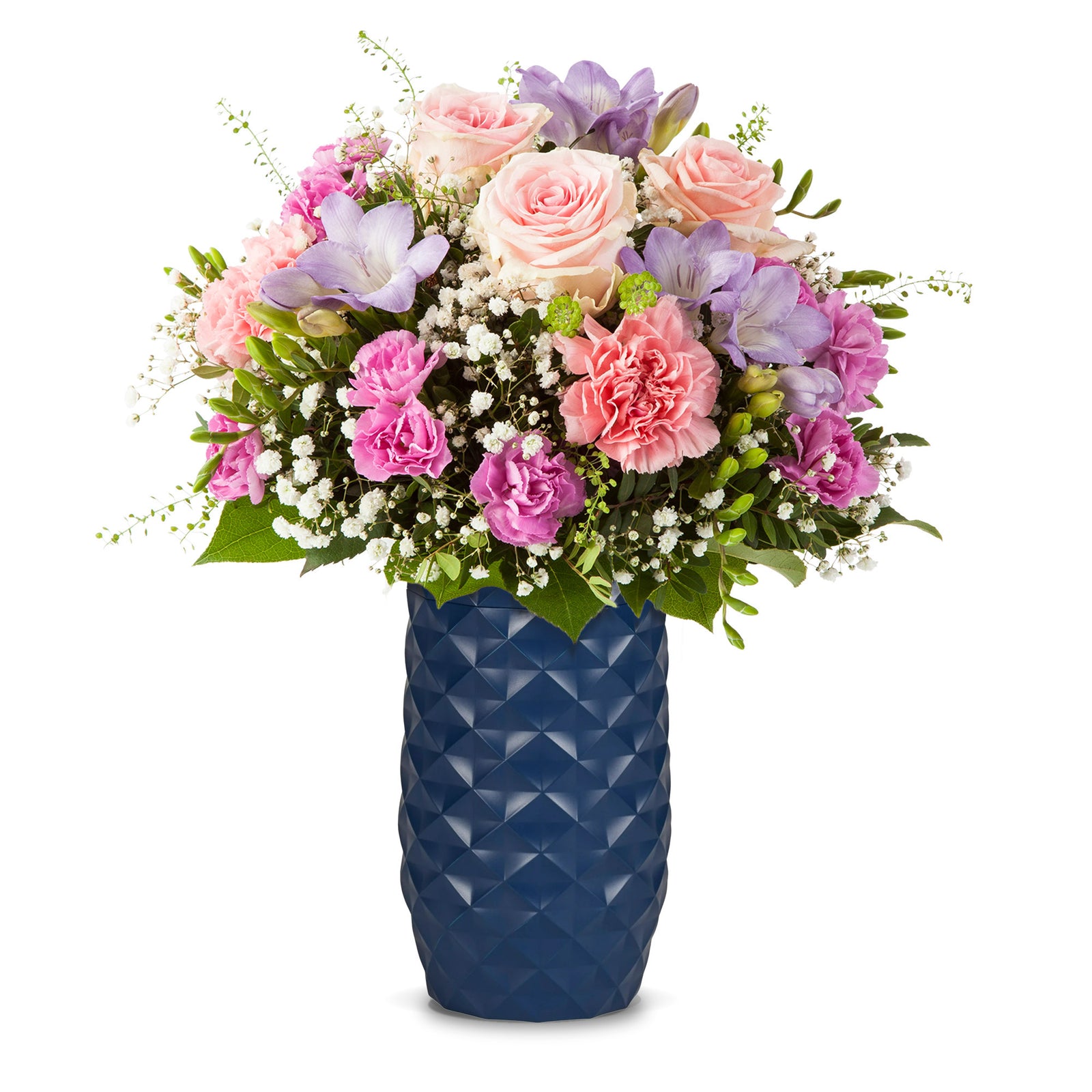 Amaranth 10-Inch Floral Care Impact Resistant Smarter Vase (Blue)