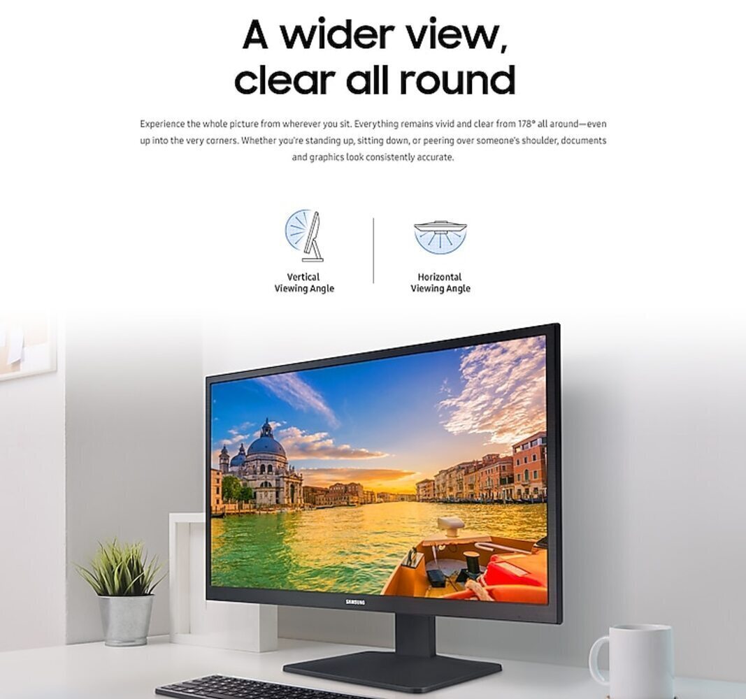 SAMSUNG S33A Series 22-Inch FHD 1080p Computer Monitor, HDMI, VA Panel, Wideview Screen, Eye Saver /Game Mode