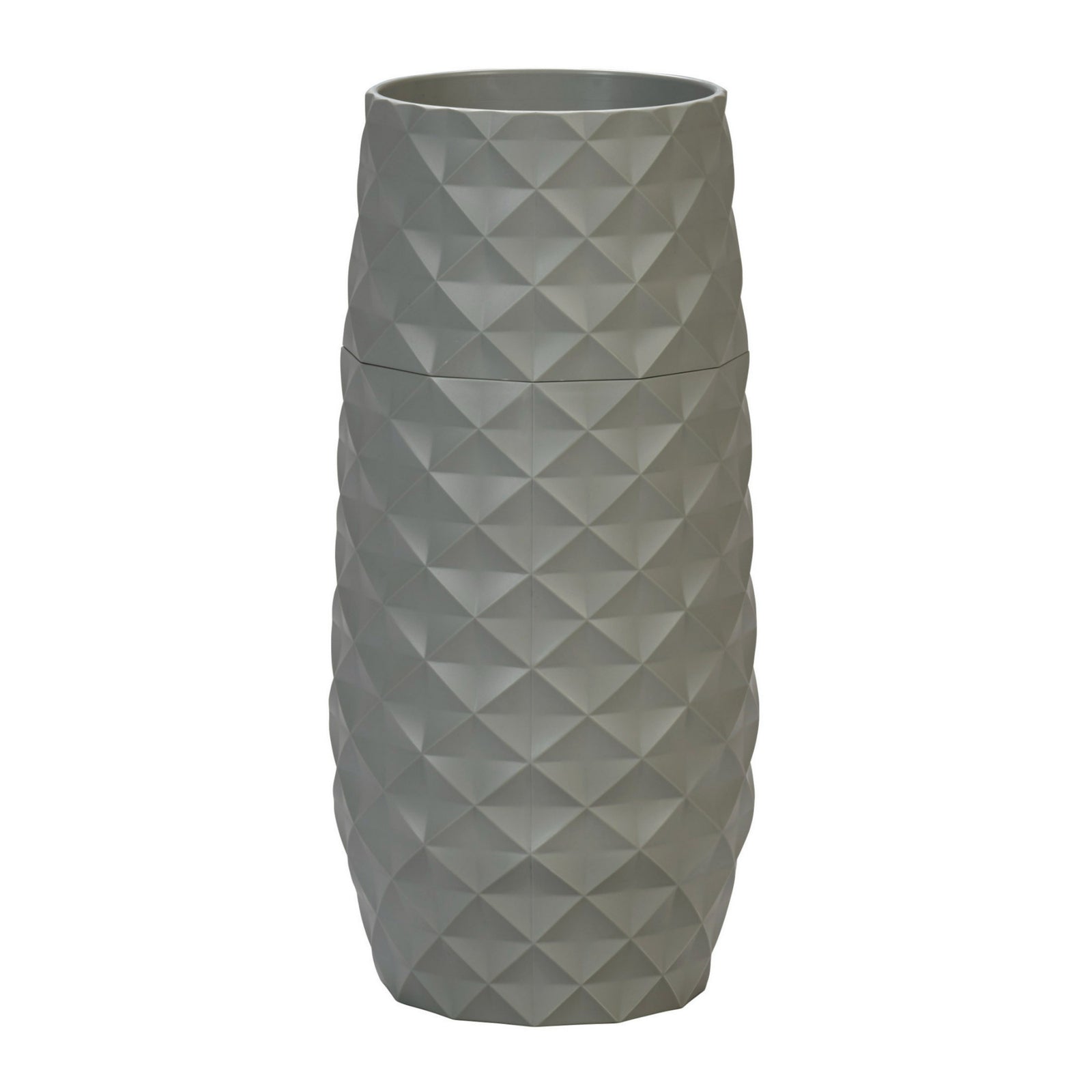 Amaranth 10-Inch Floral Care Impact Resistant Smarter Vase Cool Gray Diamond