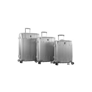 Heys Xtrak 3-Piece Expandable Luggage Set (Silver, 30-Inch, 26-Inch, 21-Inch)