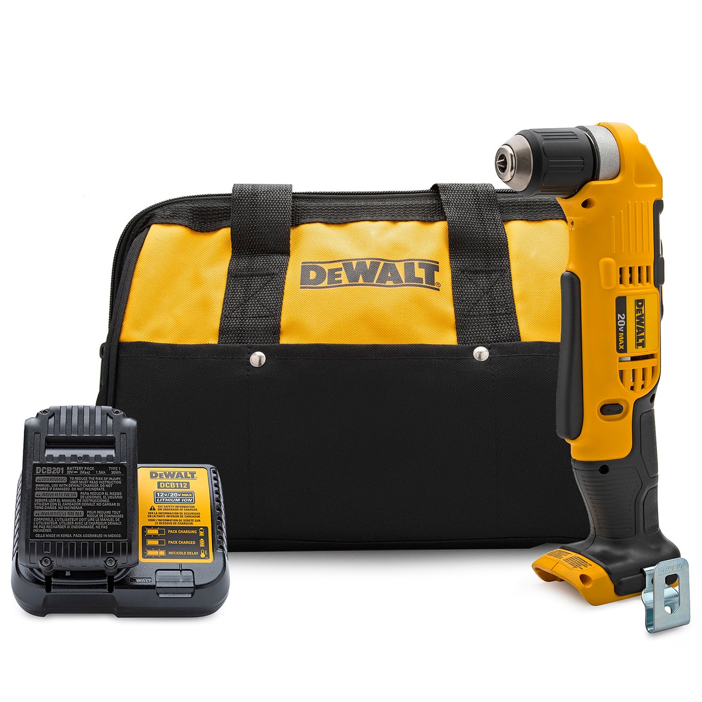 DeWalt DCD740C1 20V Max Right-Angle Cordless Drill/Driver Kit