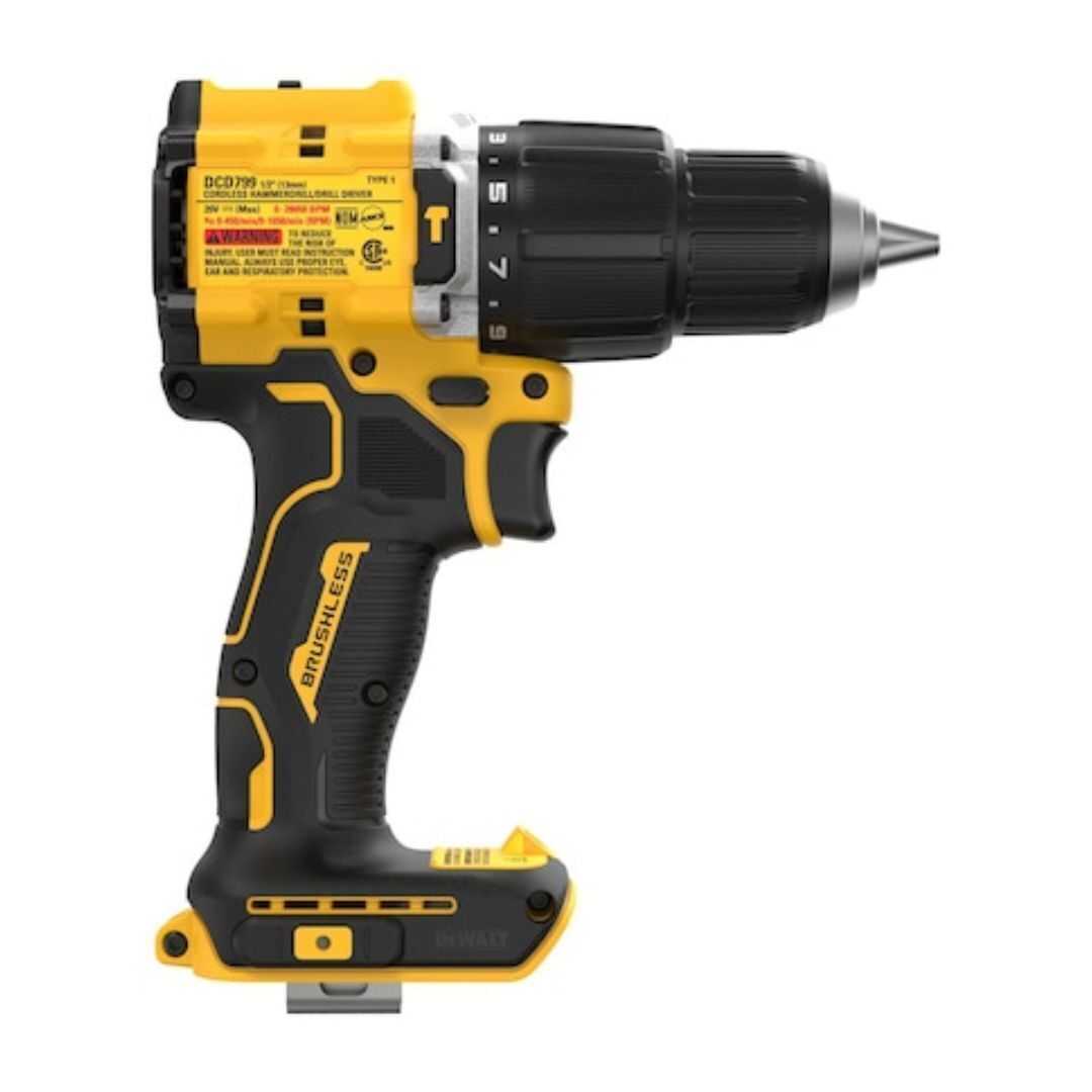 DEWALT DCD799B 20V MAX ATOMIC COMPACT SERIES Brushless Lithium-Ion 1/2 in. Cordless Hammer Drill (Tool Only)