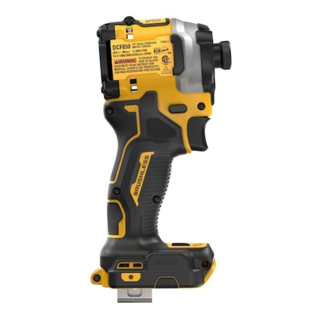 DEWALT DCF850B 20V Cordless Brushless Compact 1/4'' Impact Driver (Tool Only)