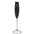 ChefWave Handheld Milk Frother (Black) with Stand