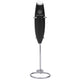 ChefWave Handheld Milk Frother (Black) with Stand