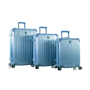 Heys Xtrak 3-Piece Expandable Luggage Set (Icy Blue, 30-Inch, 26-Inch, 21-Inch)