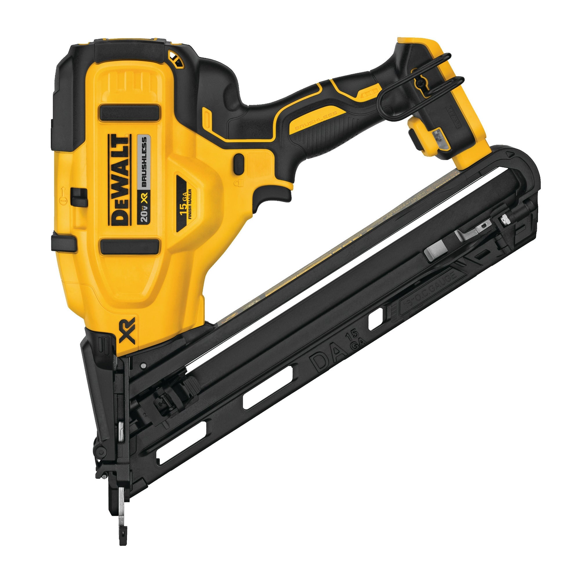 DeWalt 20V MAX Finish Nailer, Angled, 15GA (DCN650B)