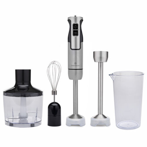 ChefWave Intermix 500-Watt 9-Speed Immersion Hand Blender with Attachments