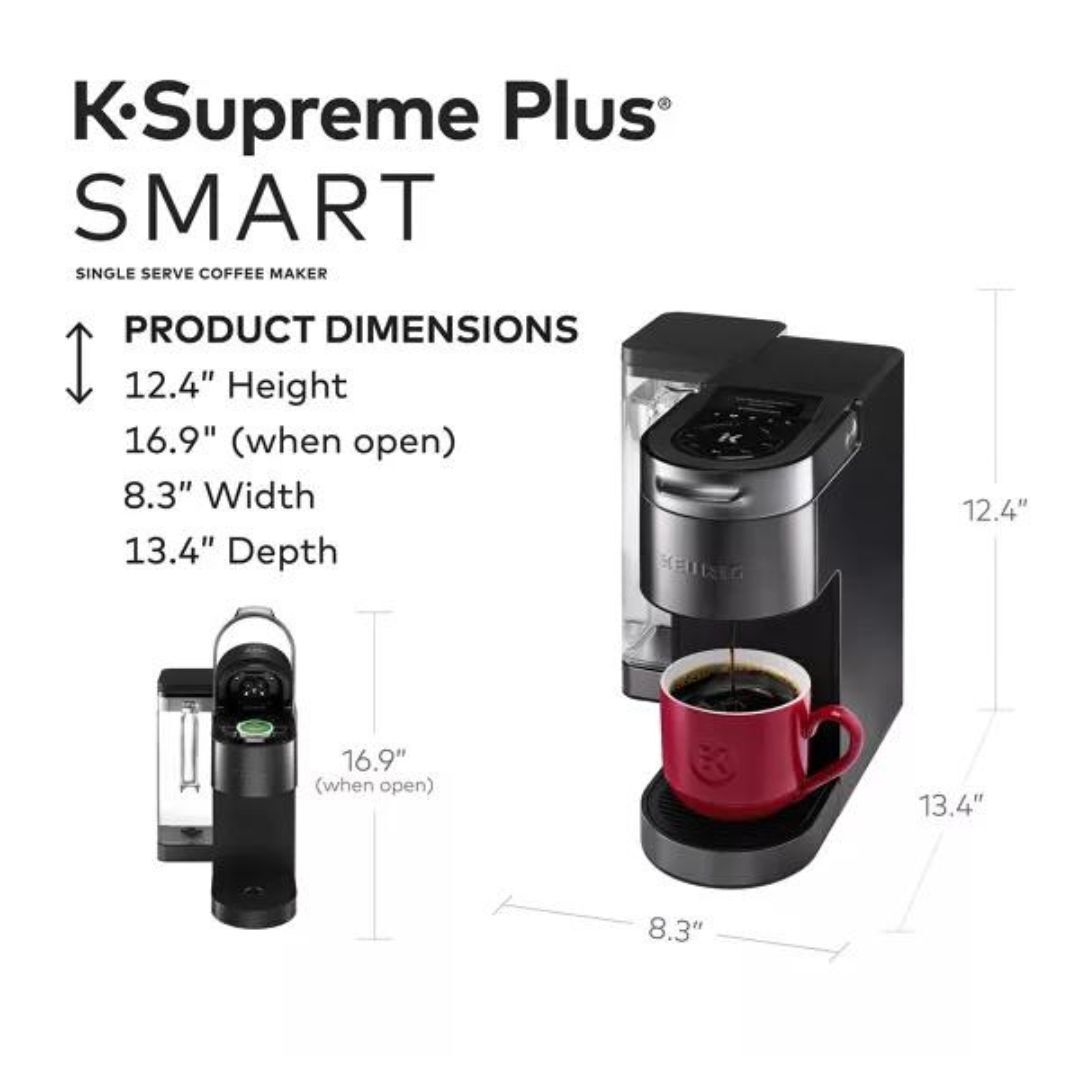 Keurig K-Supreme Plus SMART Coffee Maker, Single Serve K-Cup Pod Coffee Brewer, BREWID and MultiStream Technology, 78 Oz