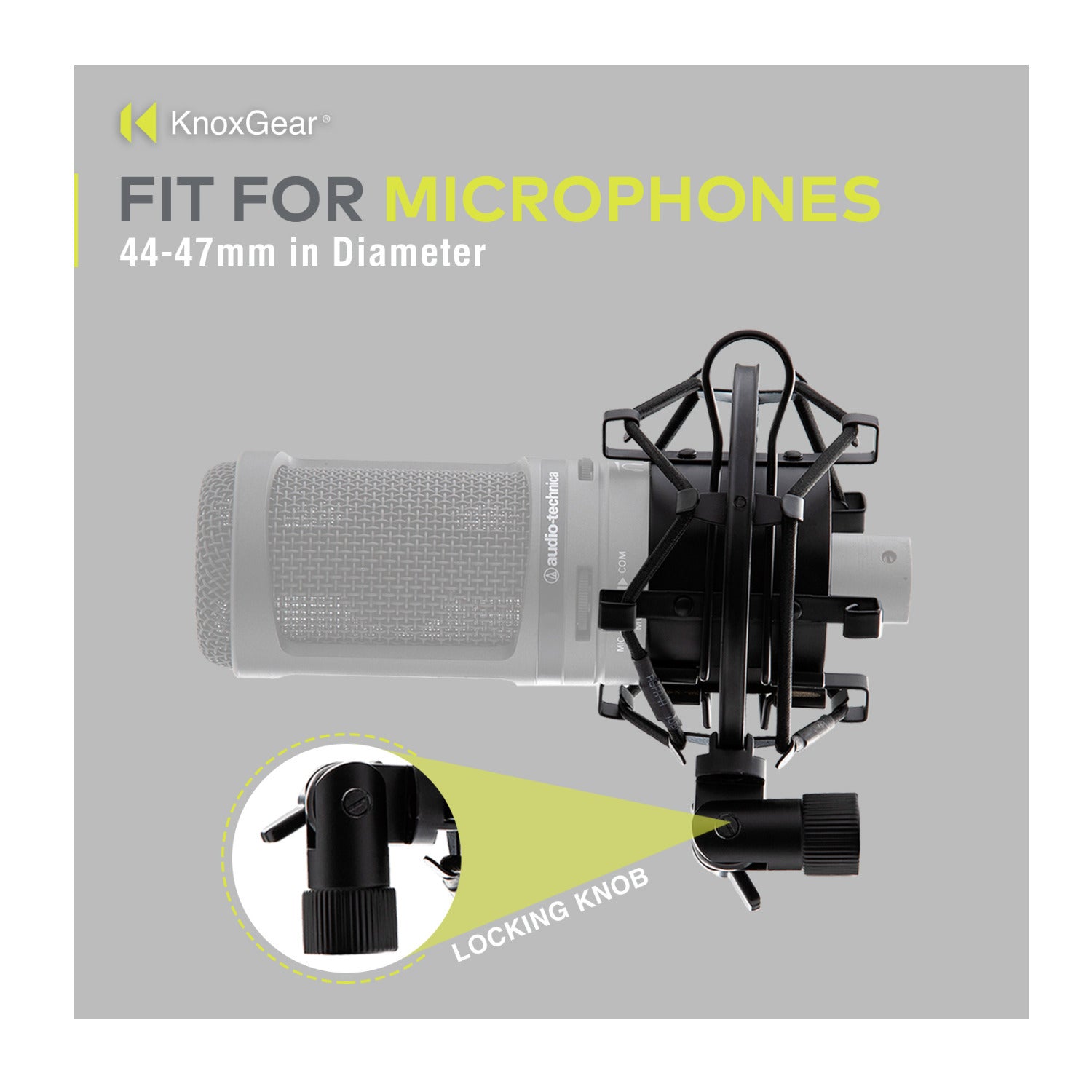 Knox Gear Basic Microphone Shock Mount for 44-47mm Microphones