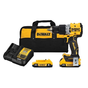 DEWALT 20V MAX* XR Brushless Cordless 1/2 in. Hammer Drill/Driver Kit (DCD805D2), Yellow