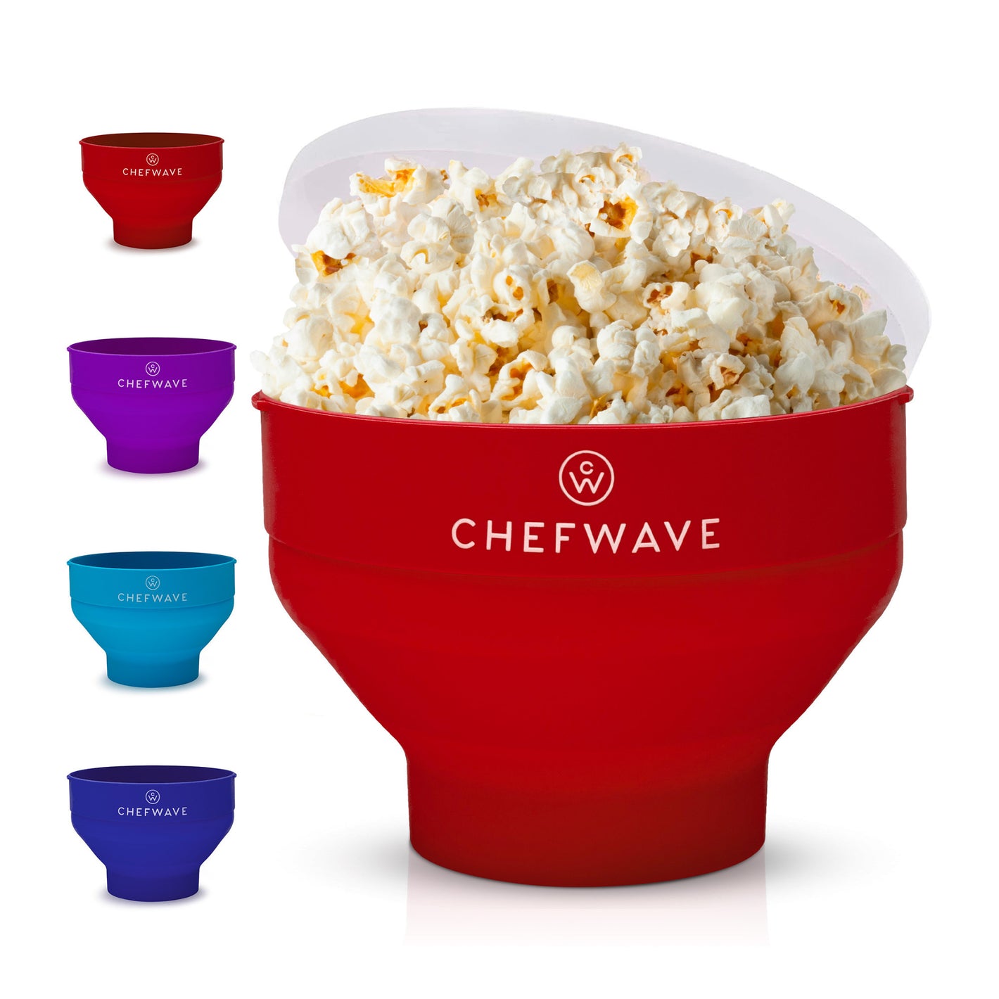 Chefwave Silicone Popcorn Popper (Red)